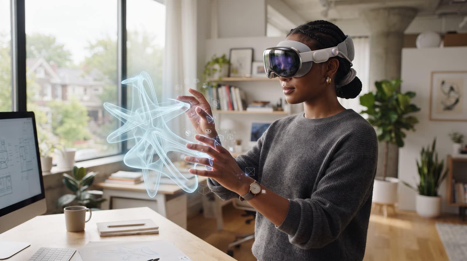 Sculpting a 3D model in the air