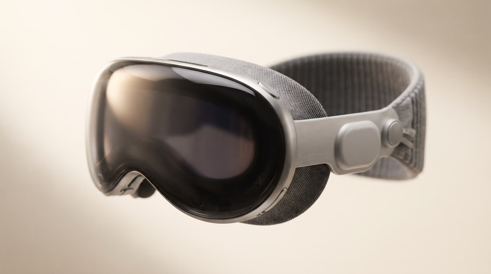 The LUMA headset seen up close